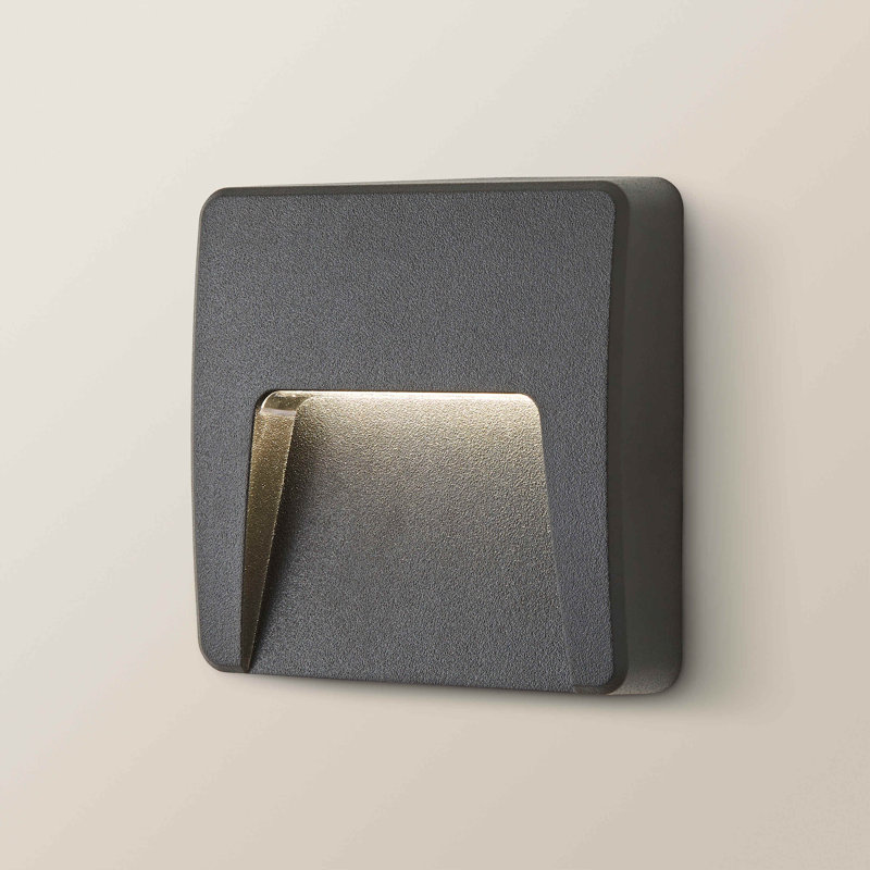 Deneus Matte Black 12cm H Integrated LED Outdoor Sconce