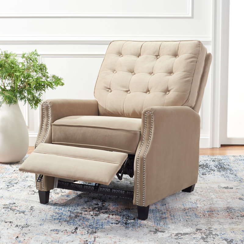 Fauteuil inclinable manuel standard de 31 po de largeur Jeramia, Brun clair