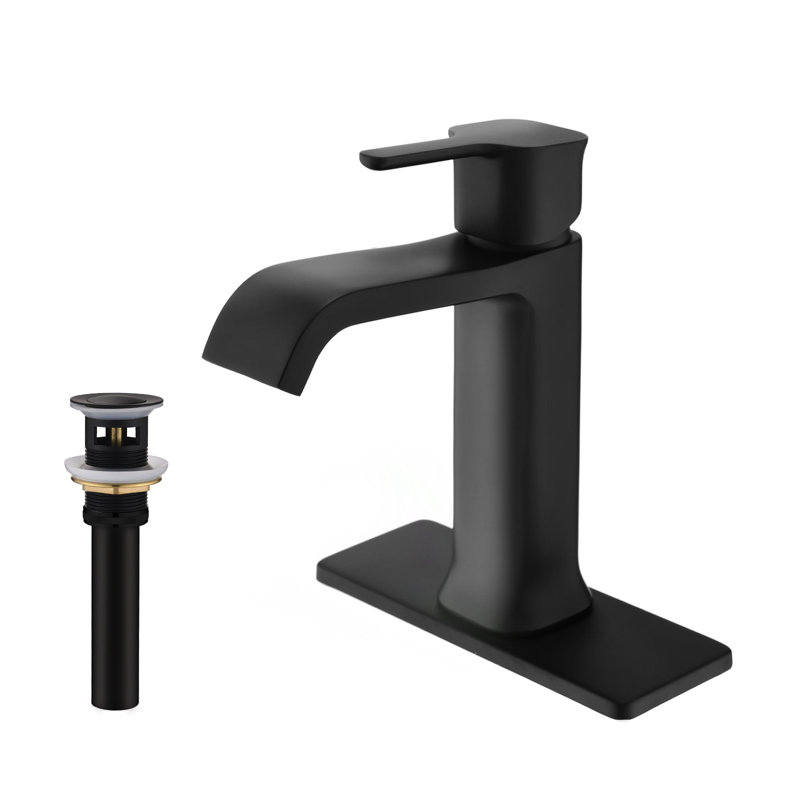 Robinet de salle de bain monocorps et monocommande avec bonde