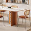 Ensemble de table de salle à manger rectangulaire de style français-106638533