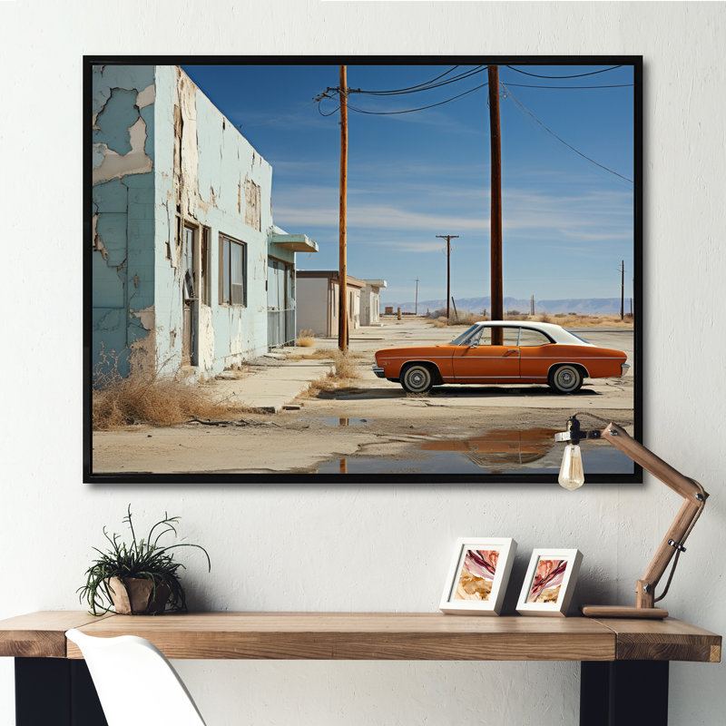 Photograph By Lewis Baltz III - Transportation Wall Decor, H 24 po x l 32 po x P 1 po, Cadre flottant noir