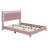 Upholstered Bed Frame With LED Lights-1433047446