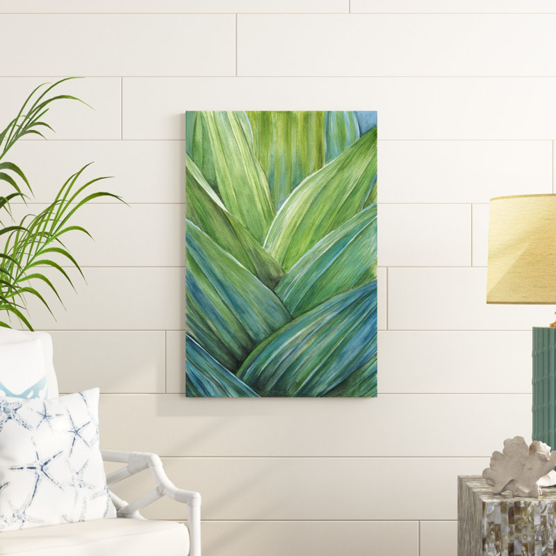 «Tropical Crop IV», peinture sur toile, H 36 po x l 24 po
