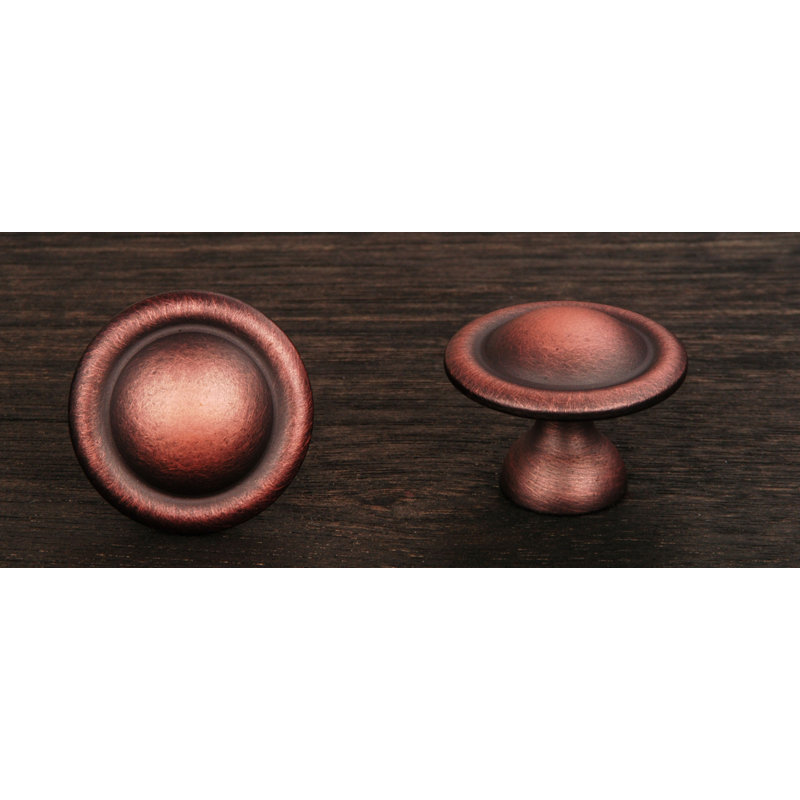 Poignée champignon Smooth Dome CK Series, Petit, Distressed Copper