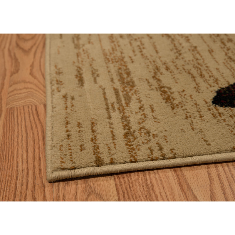 Tapis brun / noir Papillion Valiant, Tapis de couloir : 1 pi 11 po x 7 pi 2 po