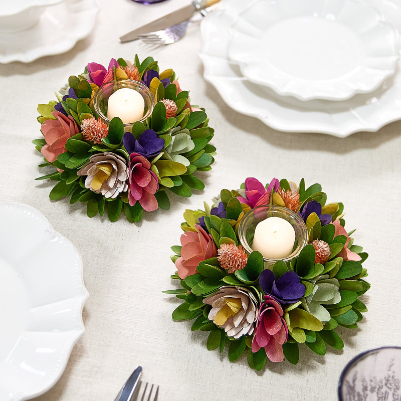 2 Piece Glass Tabletop Holder Set