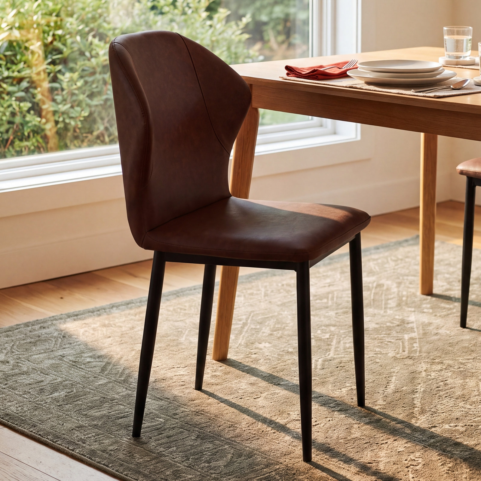 Steves Dining Chair, Single, Plum Purple