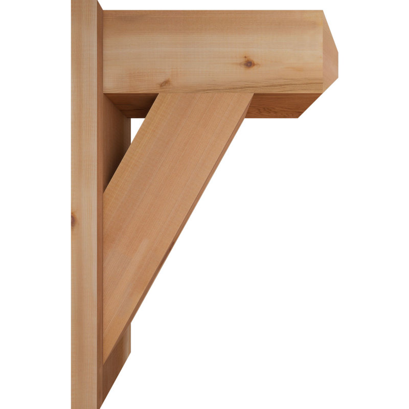 Artisan traditionnel en bois rustique, P 18 po x H 26 po, Cèdre rouge occidental l 7 1/2 po (lisse)