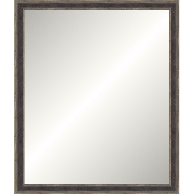 Dark Silver Legacy Mirror, Wide Vanity