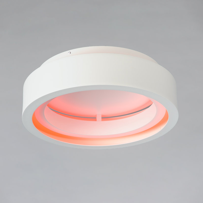 ICorona LED Flush Mount, Matte White