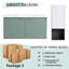Meuble-lavabo flottant 36 po avec lavabo en résine en forme de goutte, armoire latérale et portes à fermeture en douceur, 00212WHK-05836GGE