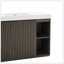 Meuble-lavabo sur pied en chêne fumé GALAN-129462768