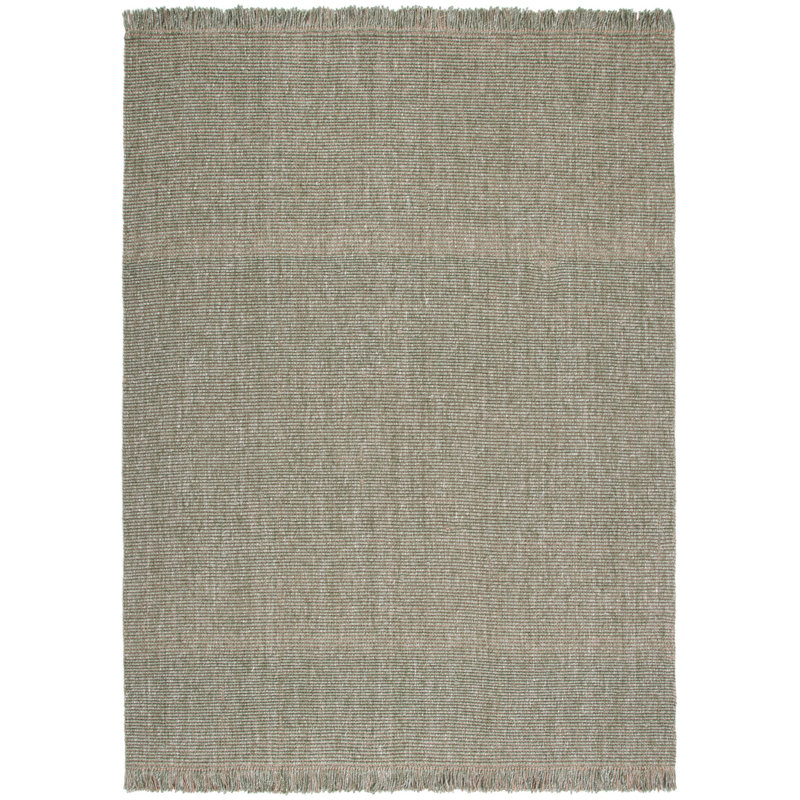 Tapis de couleur unie performance tissé à la main Pulcherie, Rectangle 9 pi x 12 pi
