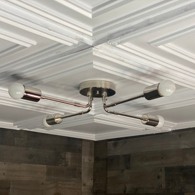 Plafonnier semi-encastré 4 lumières Argelis