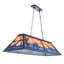 Lampe de table de billard 59 pouces, 5 lumières suspendues rustiques, lampe de table de billard, lustre maison de campagne