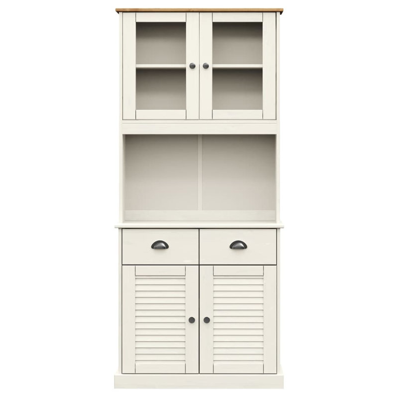 Feodora Kitchen Pantry, White