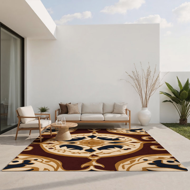 Royal Canopy Indoor And Outdoor Area Rug, Rectangle 4' x 6'
