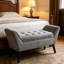 Velvet Upholstered Bench
