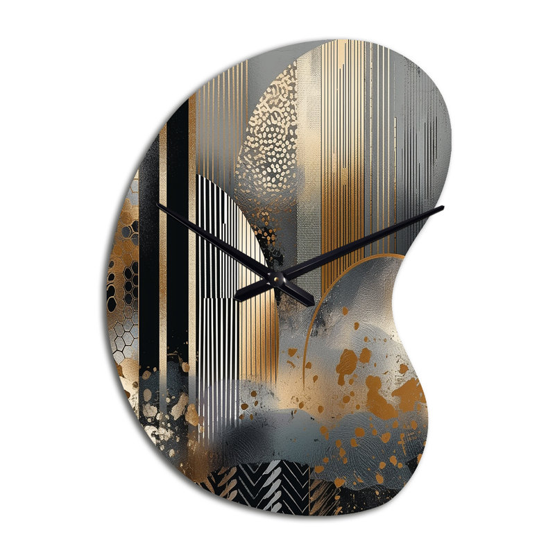 Horloge murale Shape And Lines Abstract Marble IV, Petit