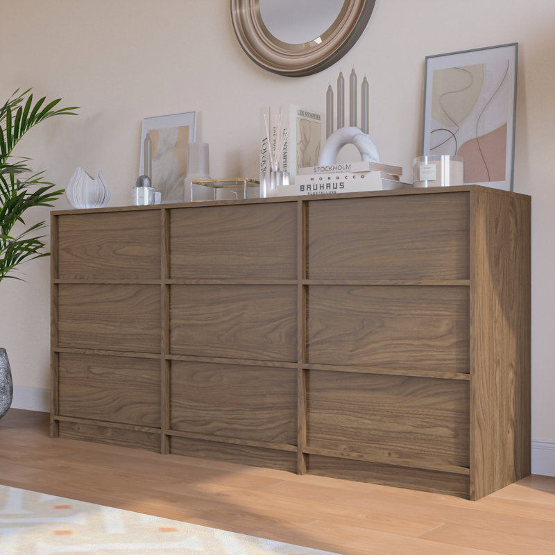 Jadonna 9-Drawer Dresser, Bedroom Dresser, Tan