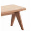 Banc en rotin et finition naturelle