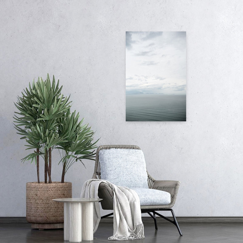 Art contemporain contemporain côtier minimaliste pacifique, H 24 po x l 16 po