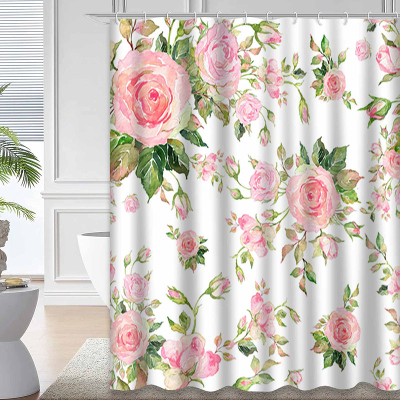 Papier peint floral avec 12 crochets, L 72 po x l 72 po