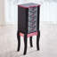 Fashion Prints Freestanding Hand Painted Jewelry Armoire