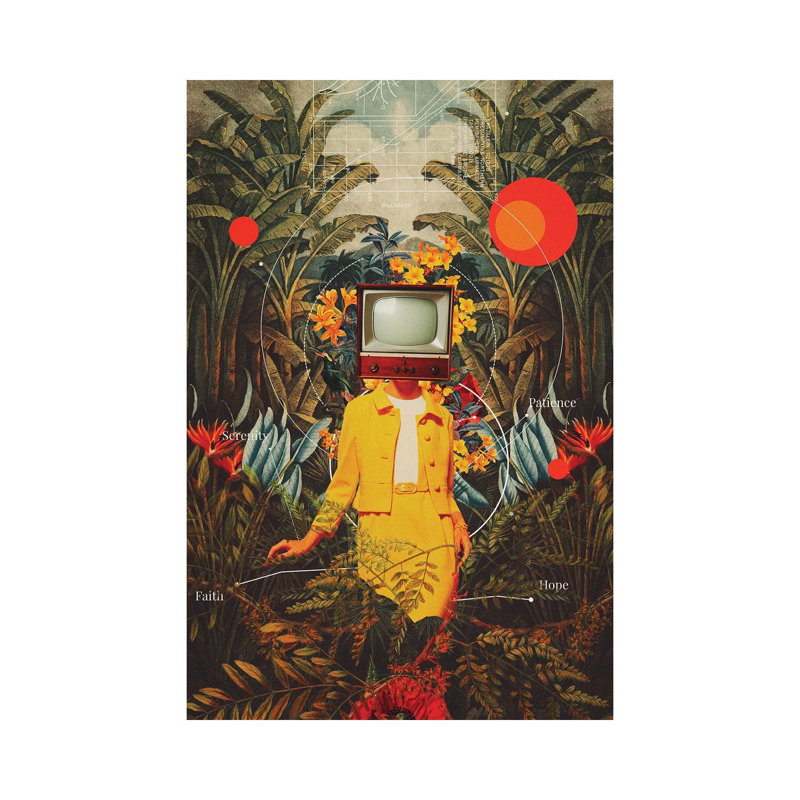 «She Came From The Wilderness» - Giclée sur toile tendue avec châssis, H 18 po x l 12 po