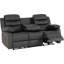 5 Seater Faux Leather Electric Reclining Sofa-831389378