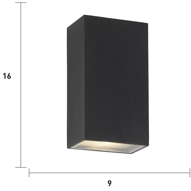 Andrew 2 - Bulb 16.2cm H Integrated LED Outdoor Flush Mount