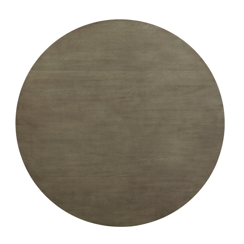 Table élégante en chêne gris - conception ronde avec construction 47,72 po X 29,2 po, 90,76 lb, 100,00 lb capacité de salle à manger espace intime 48 po 30 po, poids 90 lb, 100 lb