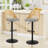 Hittel Swivel Upholstered Adjustable Height Counter Stool with Metal Frame-99418679