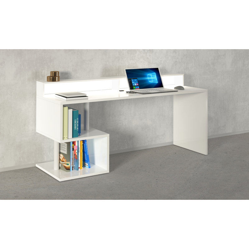 Nang Computer Desk, 92.50cm H x 180cm W x 60cm D, White