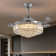Presnell Dimmable Crystal Ceiling Fan with LED Lights and Remote Control