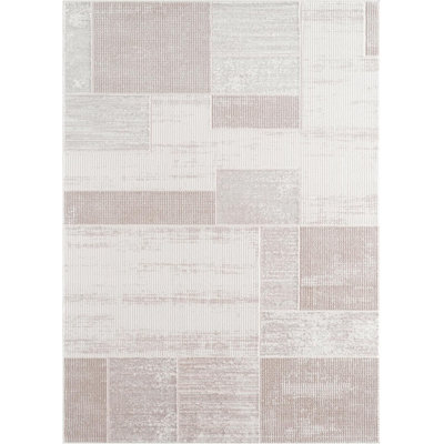 Ruglenza Modern Area Rug - Soft Pile Easy Clean Carpet for Living Room & Bedroom, Durable Synthetic Fibre, Stylish Home Decor Rug