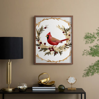 «Christmas Holiday Art CMLXII», reproduction d'art encadrée - bois massif