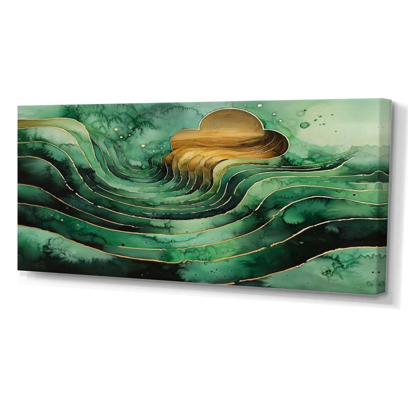 Wessels Emerald, H 28 po x l 60 po, Toile tendue, Ne s’applique pas