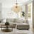 Gemia 6 - Light Crystal and Iron Dimmable Chandelier