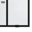 Porte de douche coulissante sans cadre avec grille 3/8 po l 68-72 po x H 74 po Elan