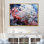 Corail blanc et anémones dansantes sur toile