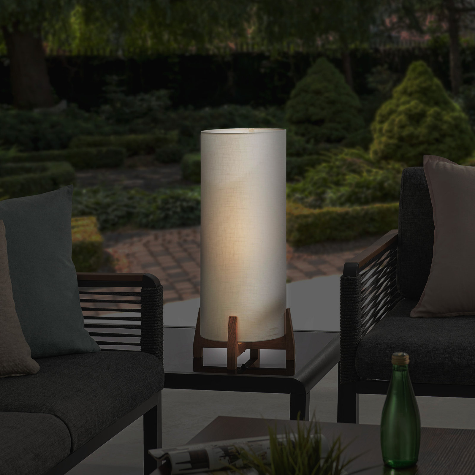 Gahraman LED Outdoor Table Lamp, White