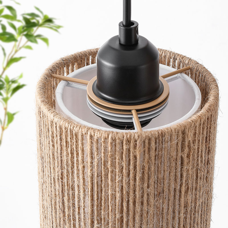 Lampe sur pied en rotin 65 po Silhouette