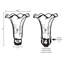 Abat-jour en verre de remplacement H 6 po Betton-550917274