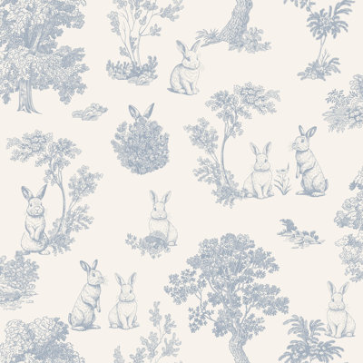 Papier peint Cottontails Bunny Toile