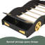 Lit plateforme avec roulettes et rangement Race-940526731