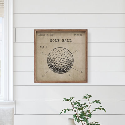 Golf Ball Patent Brown