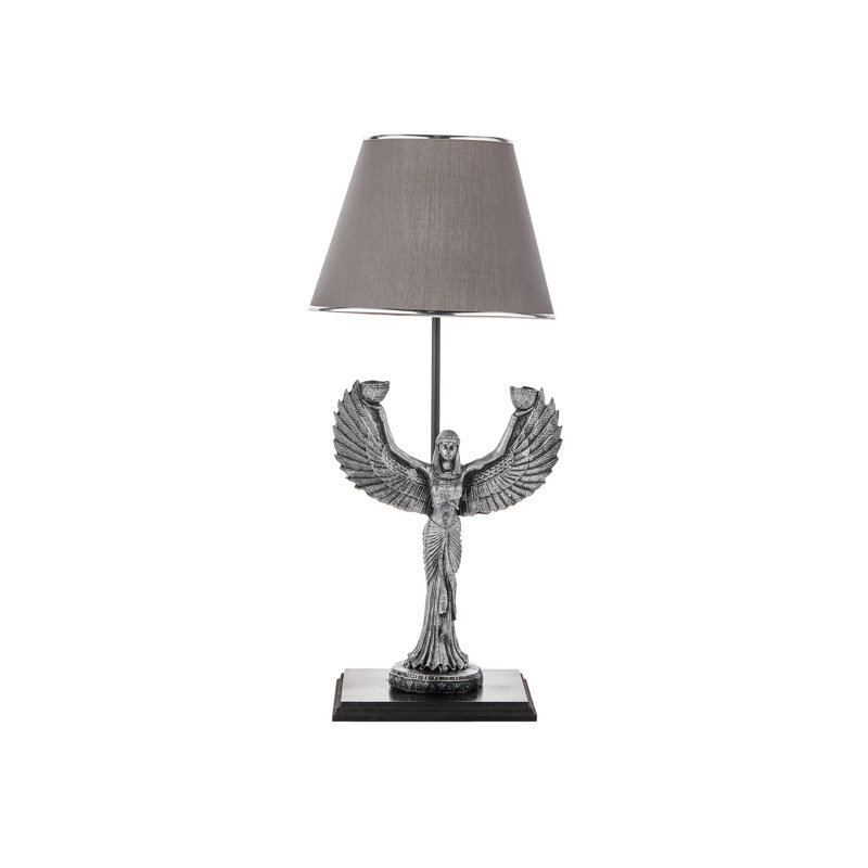 Lampe de table, gris, gris