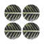 Sous-verres ronds en cuir tropical-119015386