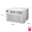 Climatiseur de fenêtre 15 000 BTU 115 V avec télécommande Amana-124211183